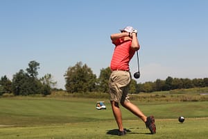 golfing